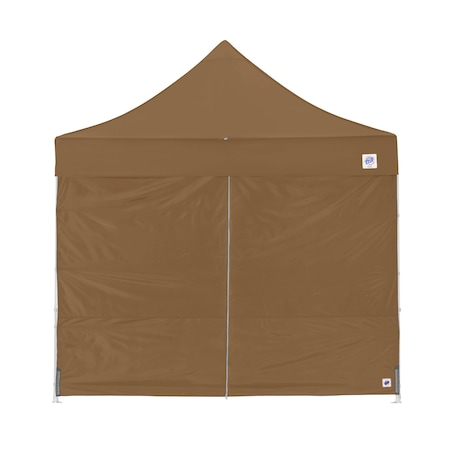 E-Z Up TAA Compliant Mid-Zip Sidewall, 10' W x 10' H, Coyote Brown SWP3M10MCCB